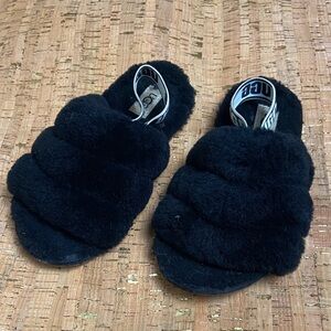 UGG Black Kids Slippers